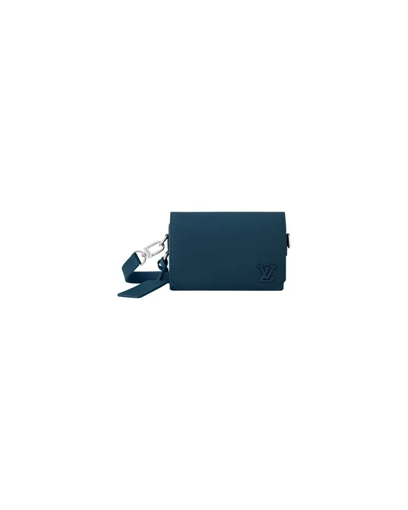 Louis Vuitton Gerader Mantel Blue