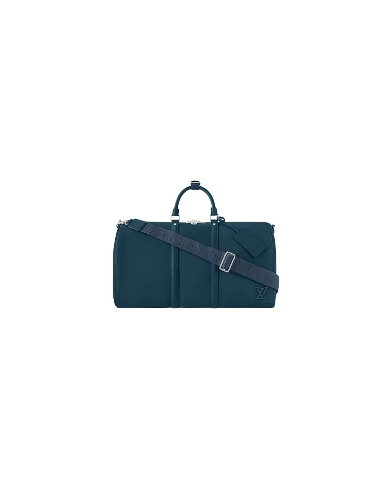 Louis Vuitton Gerader Mantel Blue