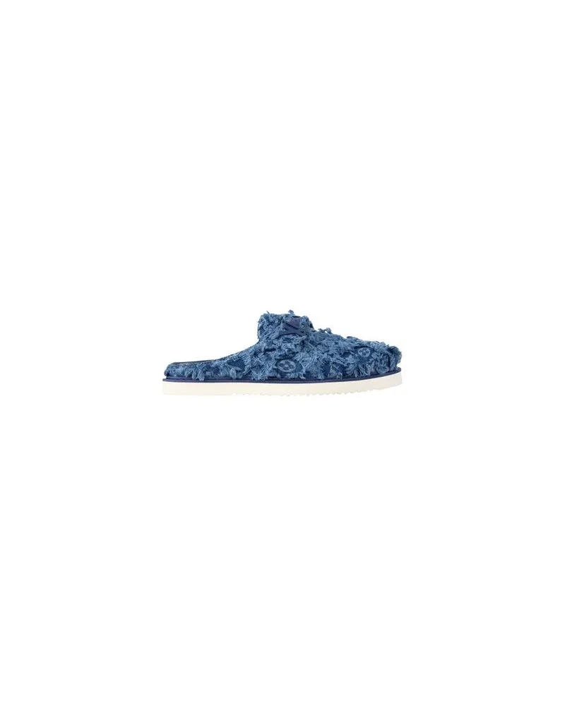 Louis Vuitton Gerader Mantel Blue