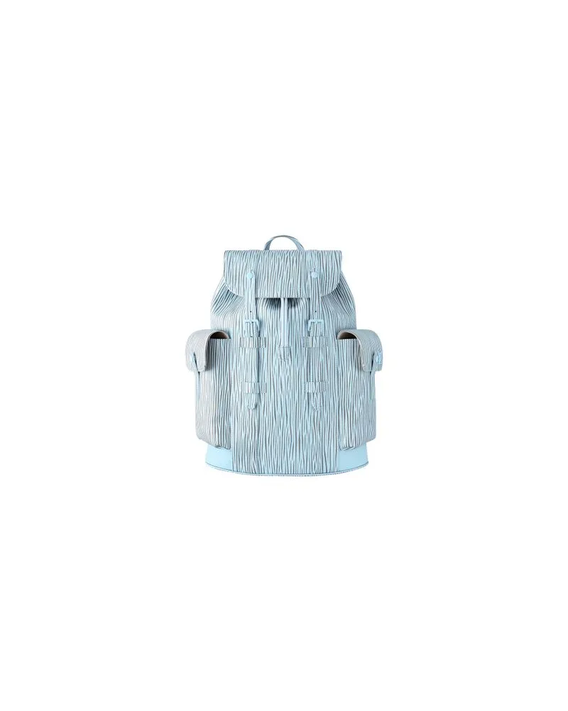 Louis Vuitton Gerader Mantel Blue