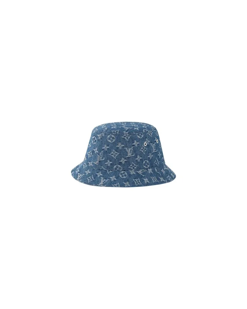 Louis Vuitton Gerader Mantel Blue
