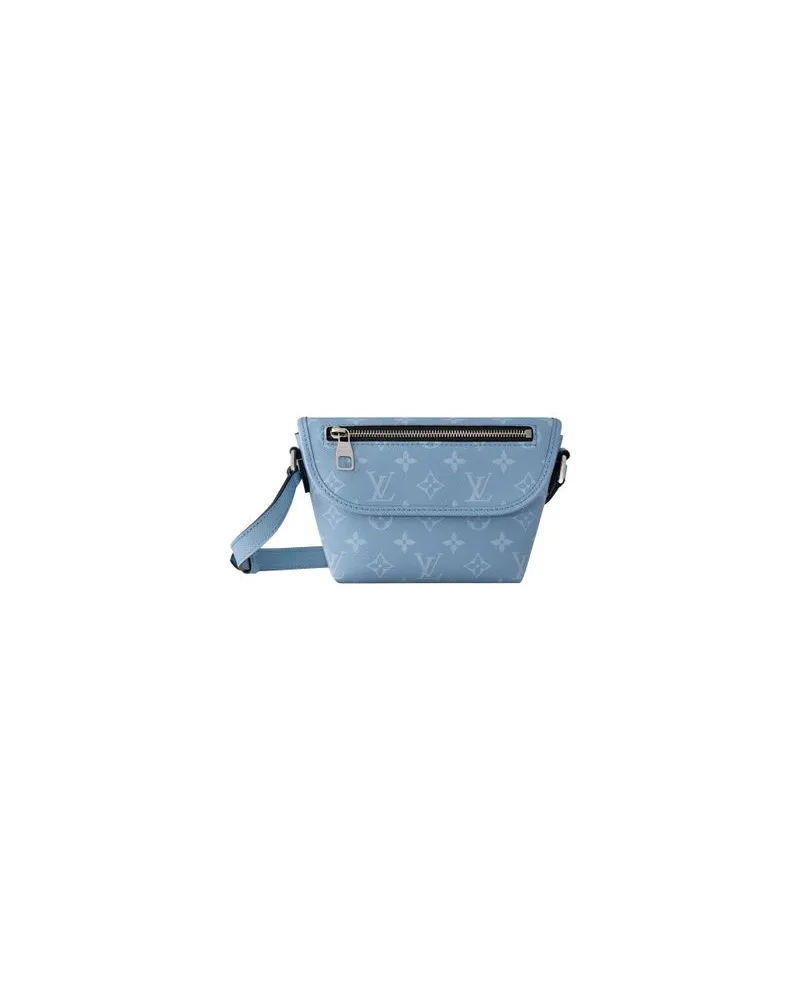Louis Vuitton Gerader Mantel Blue