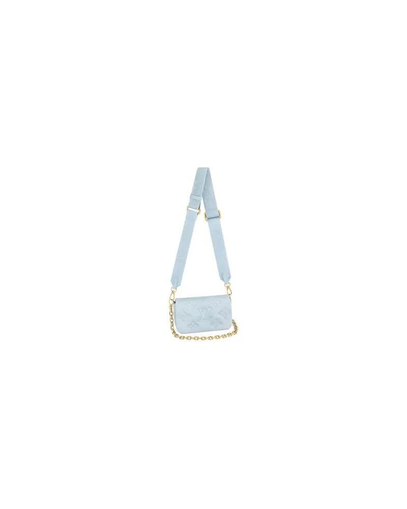 Louis Vuitton Gerader Mantel Blue