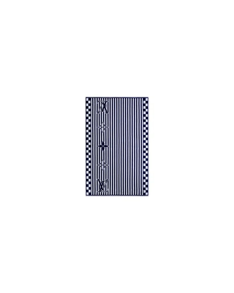 Louis Vuitton Gerader Mantel Blue