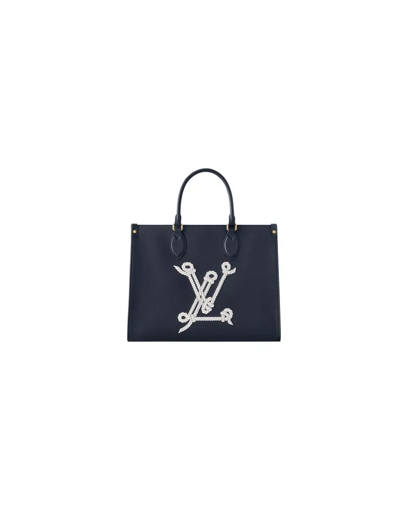 Louis Vuitton Gerader Mantel Blue