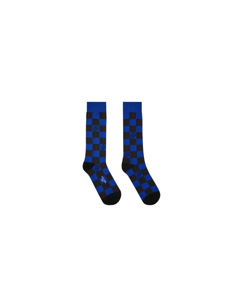 Louis Vuitton Gerader Mantel Blue