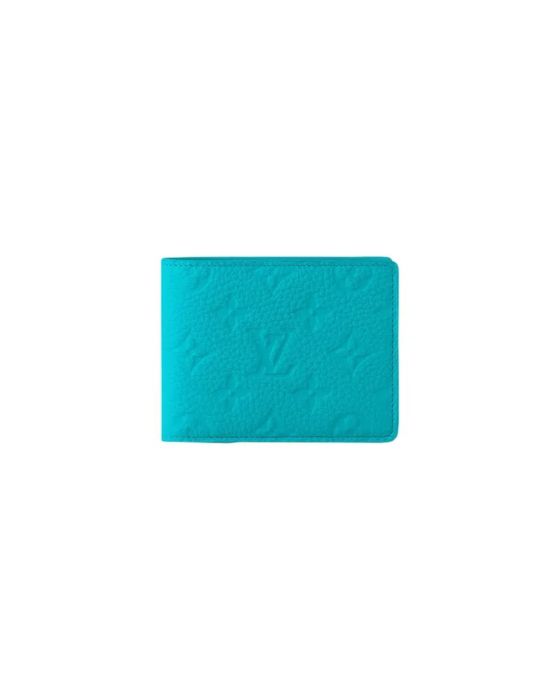 Louis Vuitton Gerader Mantel Blue