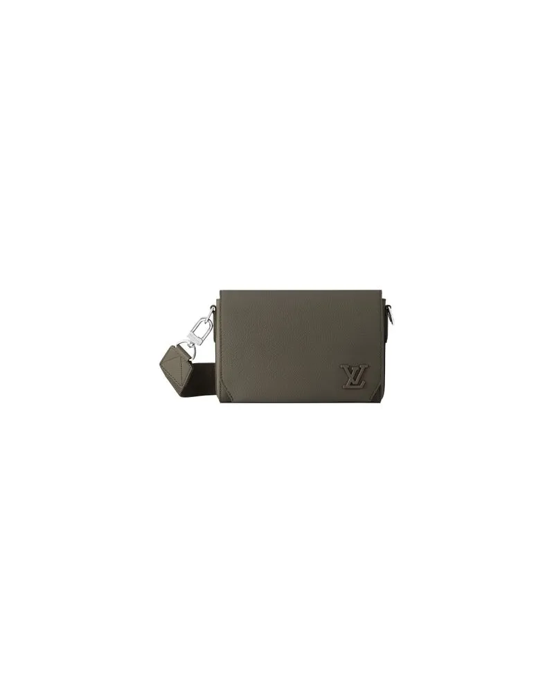 Louis Vuitton Gerader Mantel Blue