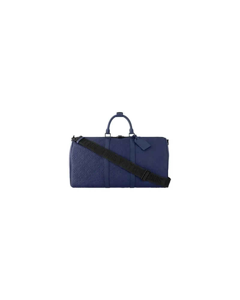 Louis Vuitton Gerader Mantel Blue
