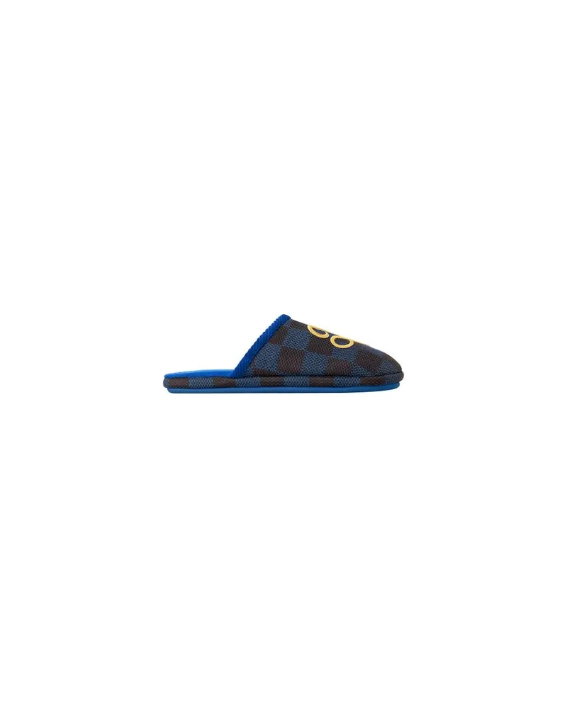 Louis Vuitton Gerader Mantel Blue