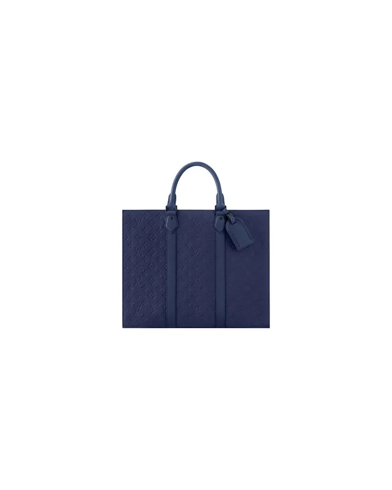 Louis Vuitton Gerader Mantel Blue