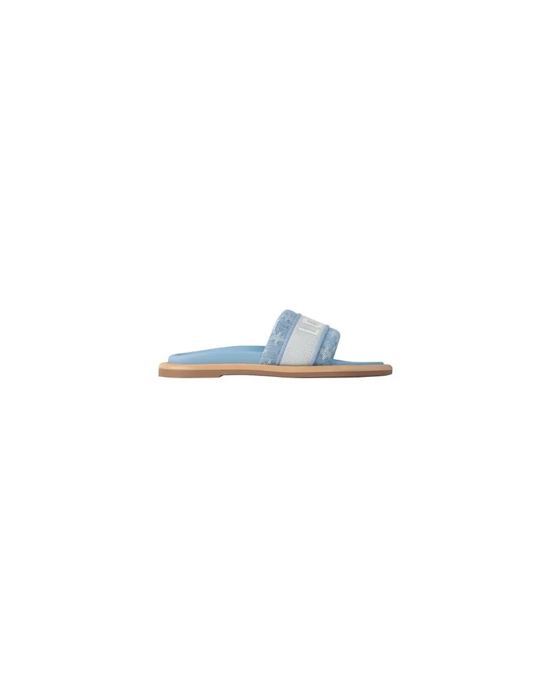 Louis Vuitton Gerader Mantel Blue