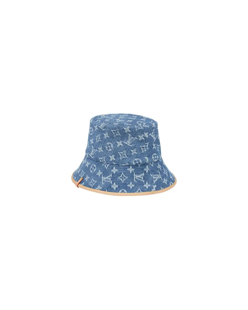 Louis Vuitton Gerader Mantel Blue