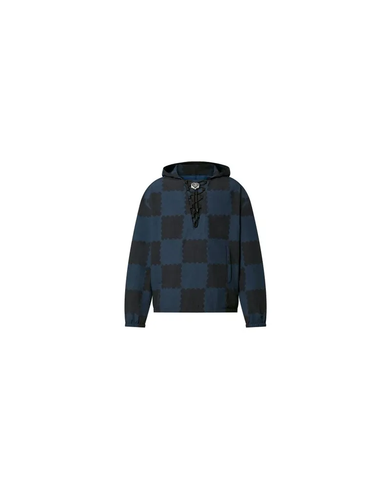 Louis Vuitton Gerader Mantel Blue
