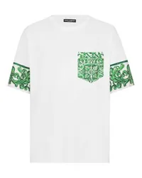 Dolce & Gabbana Majolika-T-Shirt White