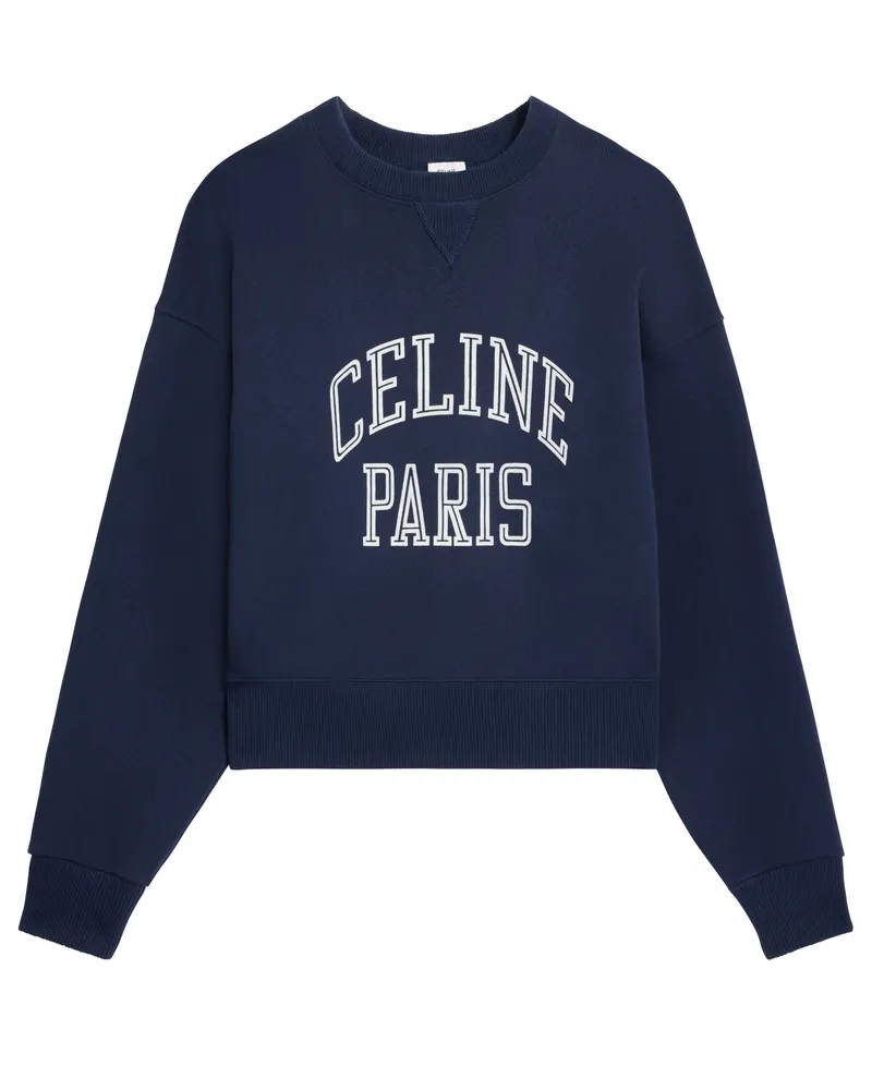 Celine Lockeres sweatshirt aus baumwollfleece 