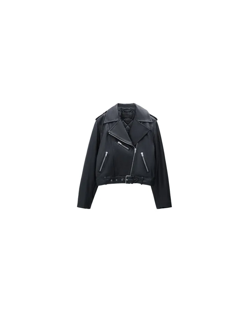 Filippa K Biker-Jacke Black