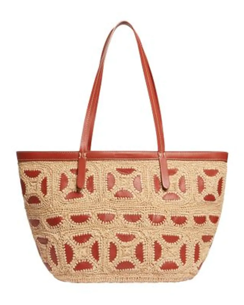 Vanessa Bruno Raffia Korb Brown