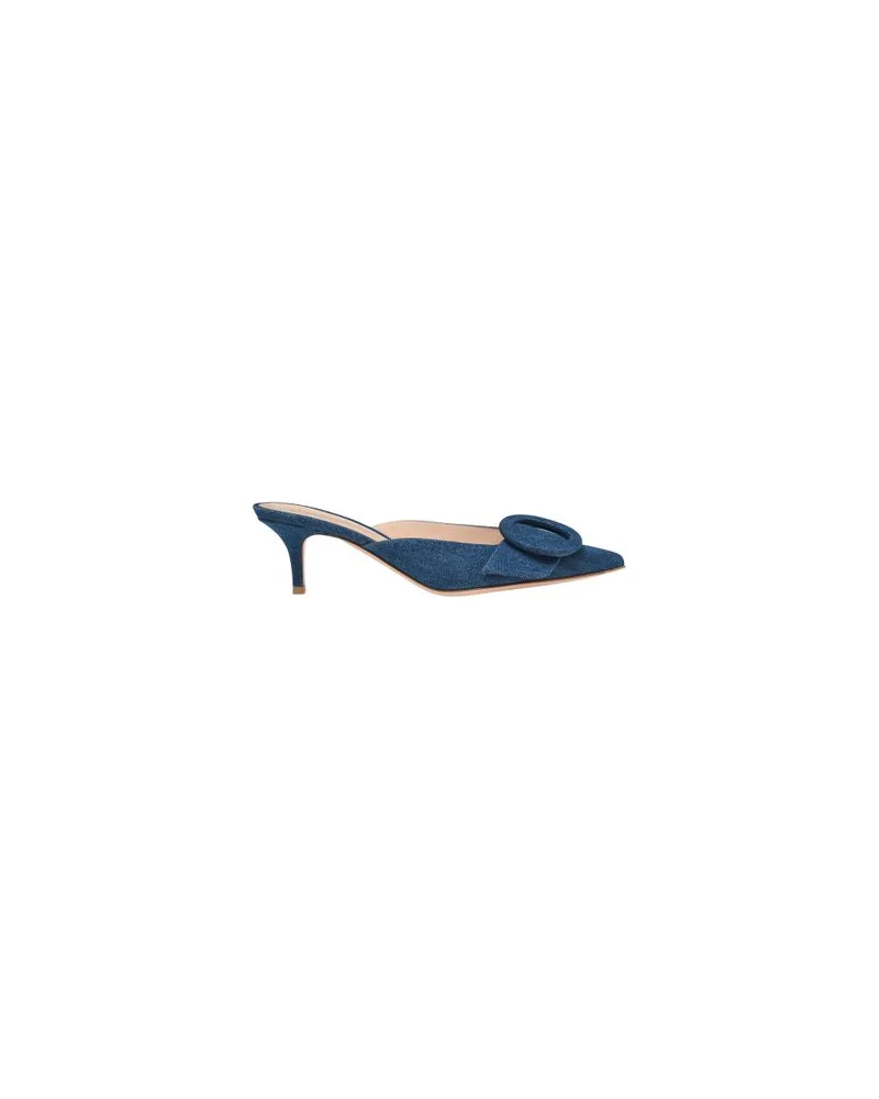 Gianvito Rossi Absatz-Mules Portofino 55 Blue