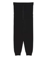 Yves Salomon Gestrickte Jogginghose Black