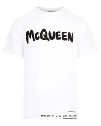 Alexander McQueen T-Shirt mit Logo White