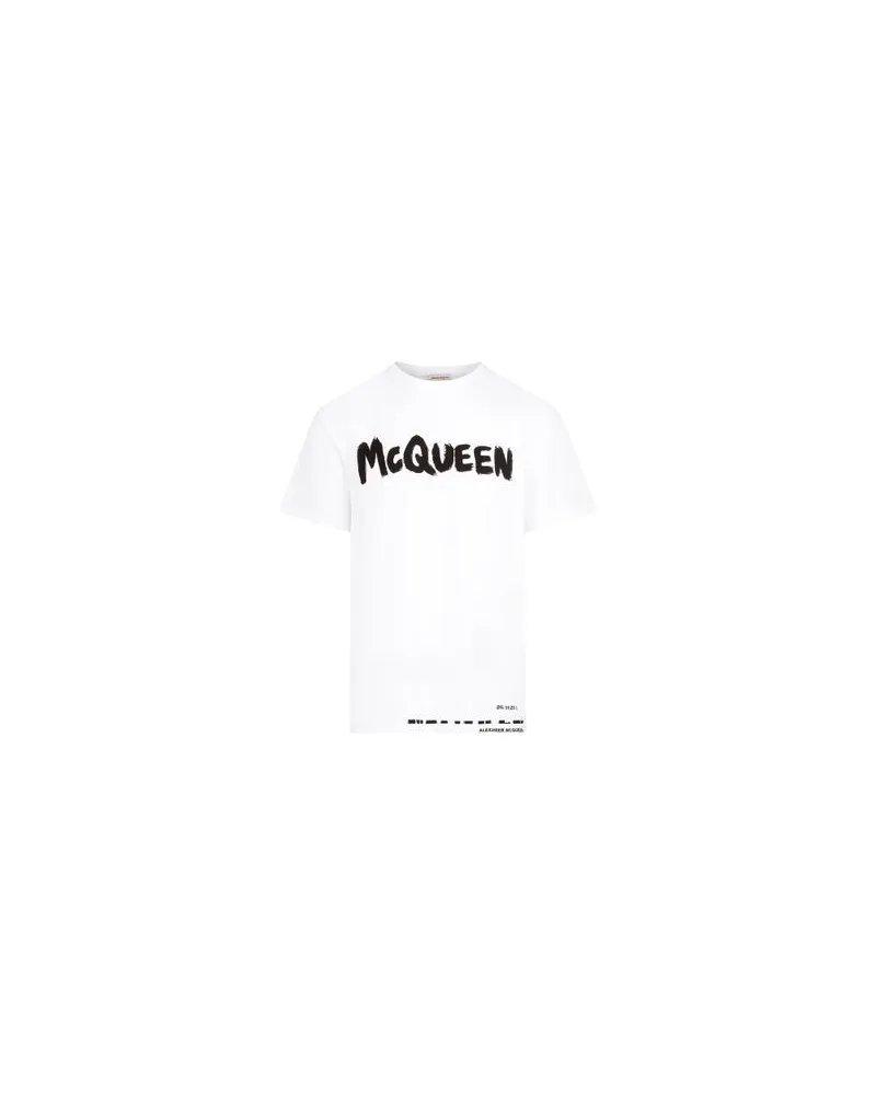 Alexander McQueen T-Shirt mit Logo White