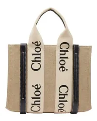 Chloé Kleine Cabas-Tasche Woody Navy