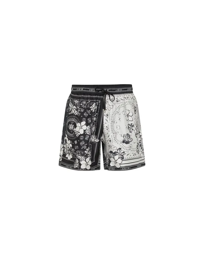 Amiri Shorts Bandana Floral Black