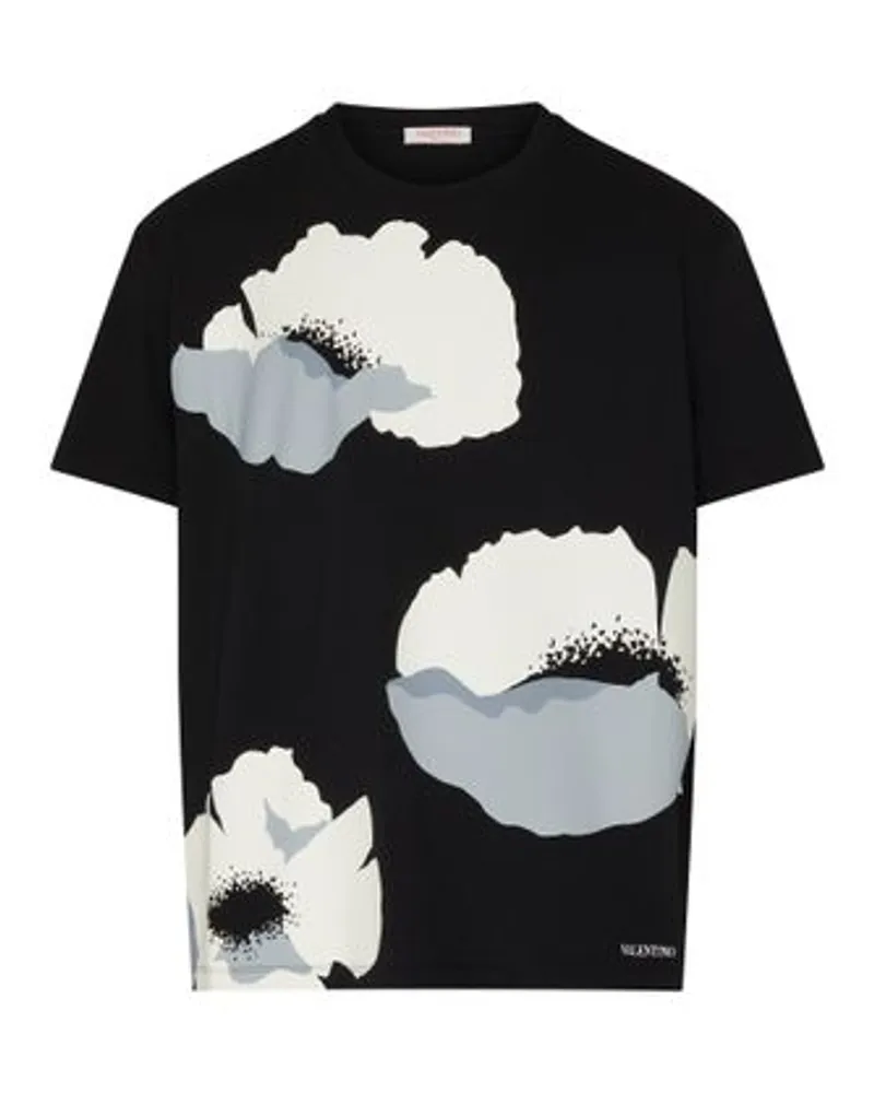 Valentino Garavani T-Shirt mit Printmotiv Black