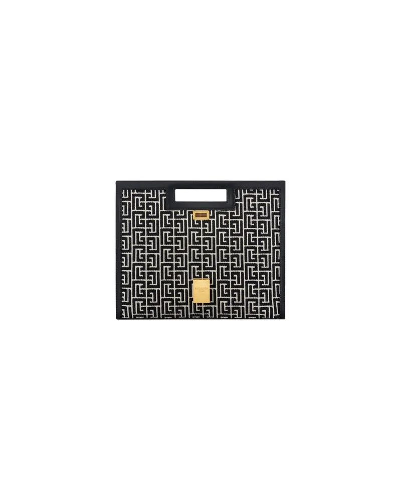 Balmain Längliche Clutch 1945 Heritage Black