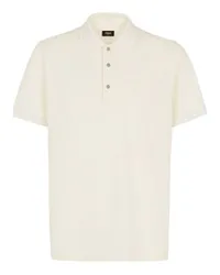 Fendi Kurzärmeliges Poloshirt White