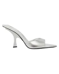 ATTICO Mules Esther 95 mm Silver