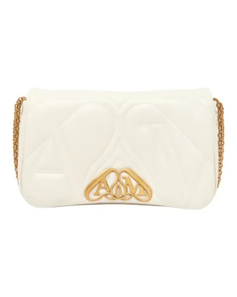 Alexander McQueen Kleine Tasche The Seal Beige