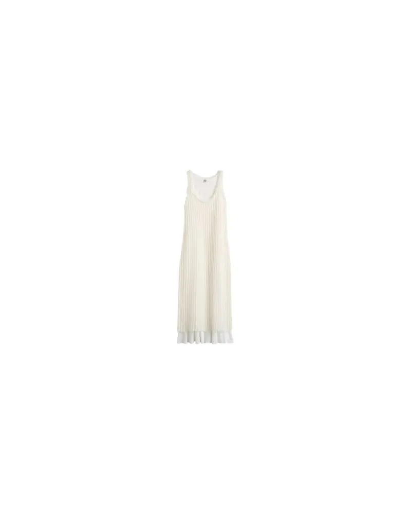 Totême Tanktop-Kleid aus Mohair-Strick Off-white