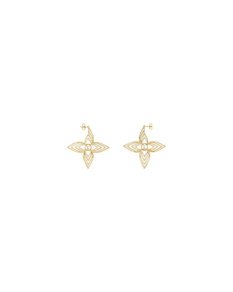 Louis Vuitton Goldfarbene, gerade geschnittene Jeans Gold
