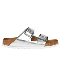 Birkenstock Ledersandalen Arizona Silver