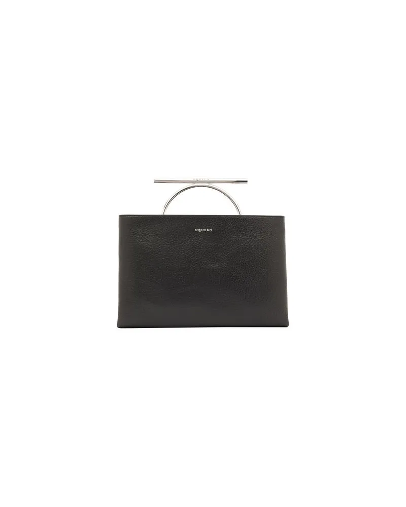 Alexander McQueen Clutch Cross-Bar Black