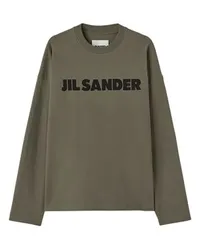 Jil Sander Logo-T-Shirt Green