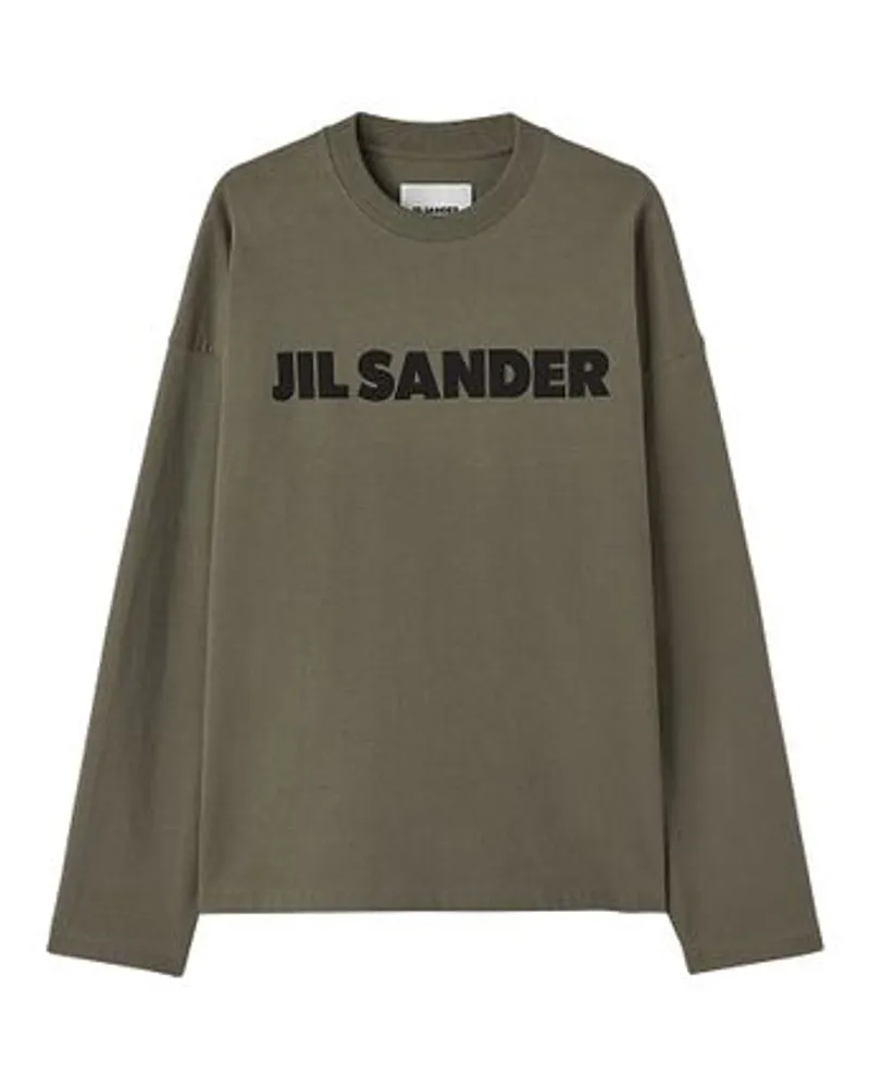 Jil Sander Logo-T-Shirt Green