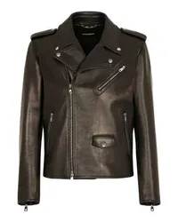 Dolce & Gabbana Biker-Jacke Black