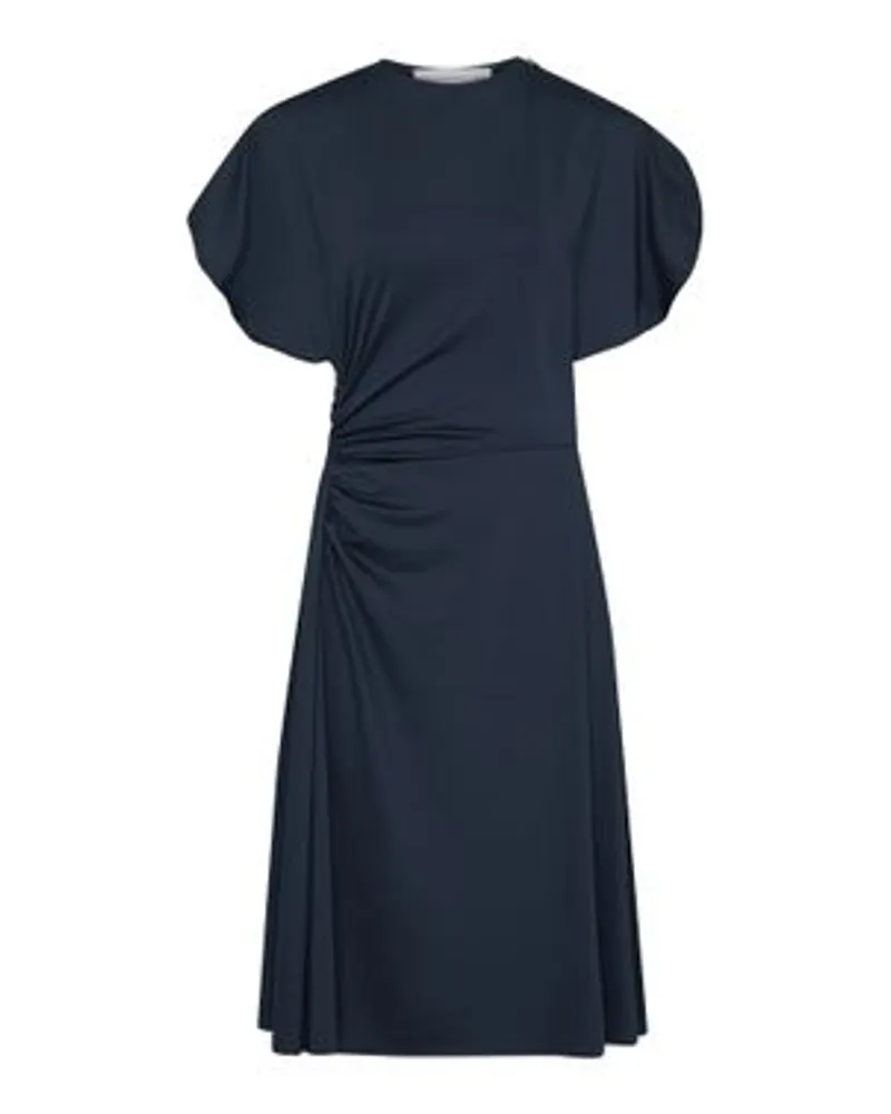 Victoria Beckham Kleid mit Rundhalsausschnitt Blue