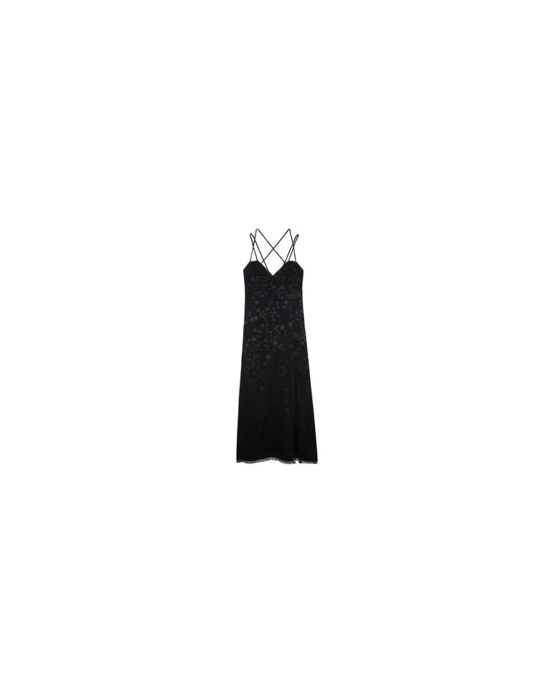 Zadig & Voltaire Kleid rohal seide jacquard Black