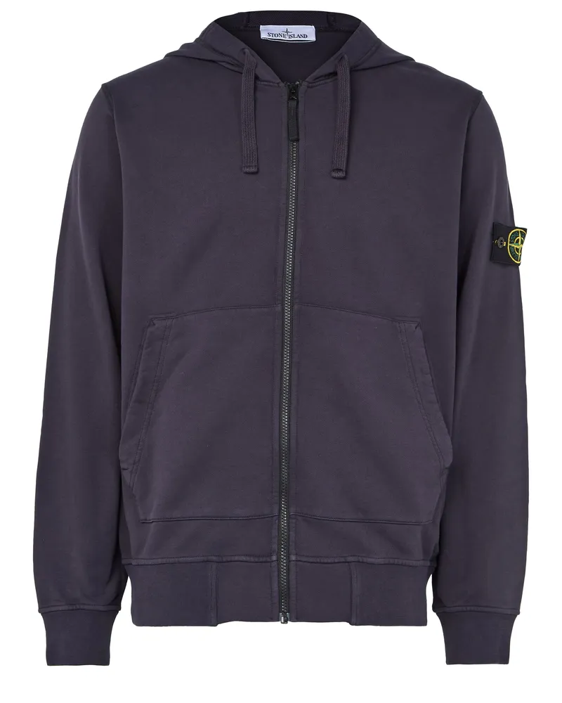 Stone Island Hoodie mit Logoaufnäher 