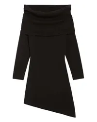 Claudie Pierlot Asymmetrisches Strickkleid Black