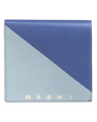 Marni Flache, zweifach gefaltete Brieftasche Purple