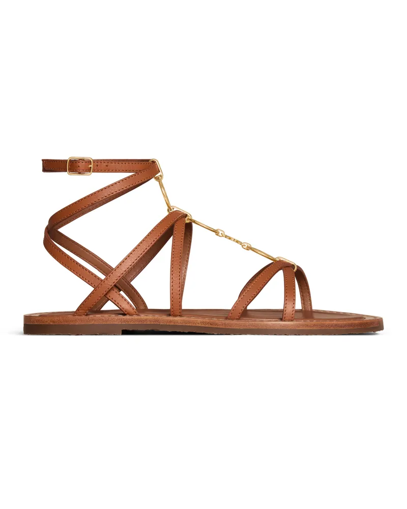 Celine Lympia sandalen aus kalbsleder mit riemchenschmuck 