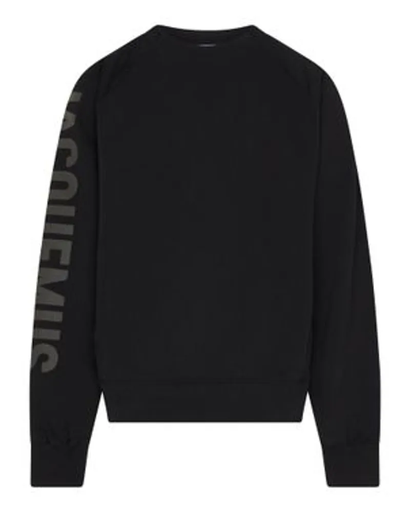 Jacquemus Sweatshirt Typo Black