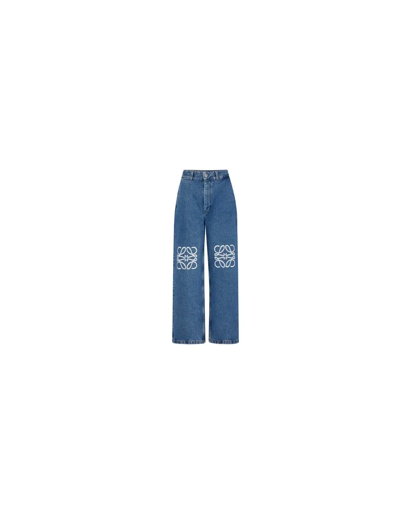 Loewe Baggy-Jeans Anagram Blue