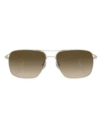 Oliver Peoples Rechteckige Sonnenbrille Clifton Gold