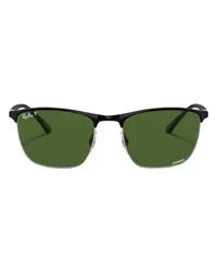 Ray Ban Karree-Sonnenbrille Chromance Black